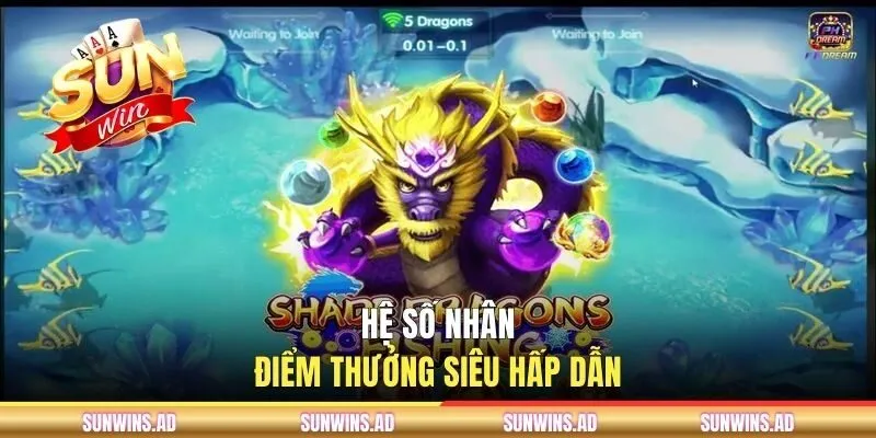 Hệ số nhân điểm thưởng siêu hấp dẫn